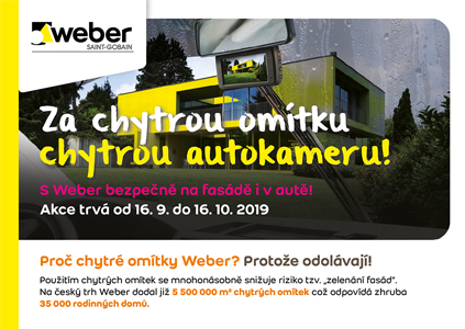 Za chytrou omítku chytrou autokameru