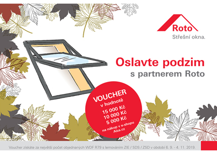 Benefity za odběr střešního okna Designo R7