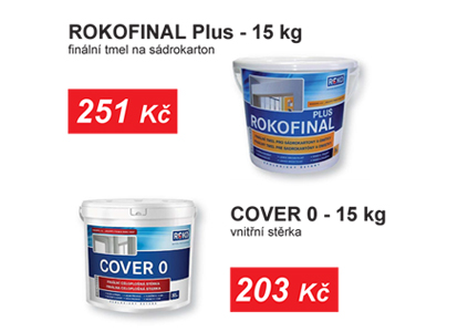 Rokofinal 15kg a Cover 0 15kg nyní za super cenu