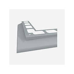Profil balkonový rohový, eloxovaný hliník, hnědá - 1x1m