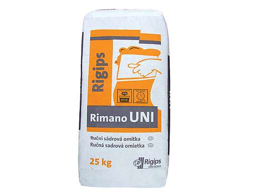 Rigips Rimano UNI omítka sádrová hlazená 25kg