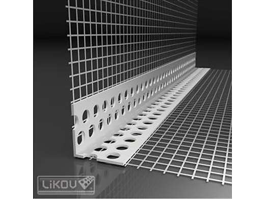 Profil rohový PVC LK 100, kombi lišta-tkanina 10/10, délka 2,5m