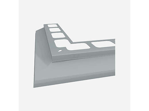 Profil balkonový rohový, eloxovaný hliník, šedá - 1x1m
