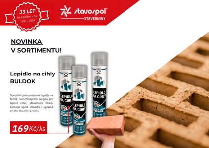 Novinka v sortimentu za akční cenu - pěna na cihly Metrum