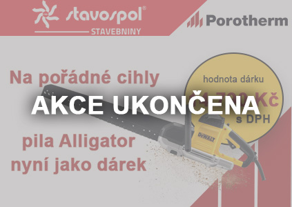 K nákupu cihel pila Alligator ZDARMA