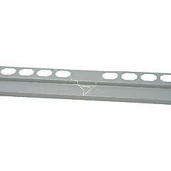 Profil balkonový rohový hliníkový, šedá - délka 1x1m