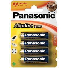 Baterie Panasonic AA alkalická bronze 6/4P 1,5V