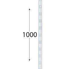 WLD nosná konzolová dvojitá lišta, bílá - 1000mm