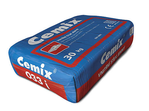 Cemix 033 j (0,4mm) omítka vnitřní jemná vápenná štuková 30kg