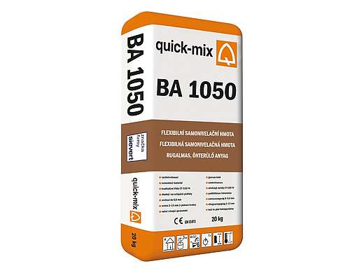 QUICK BA 1050 
samonivelační cement. vyrovnávací hmota se zrychl. tuhnutím tř. CT–C20–F4