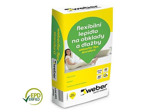 Weberfor flex STANDARD - 25kg, lepidlo C2T S1, na obklady a dlažby, 1pal=42ks