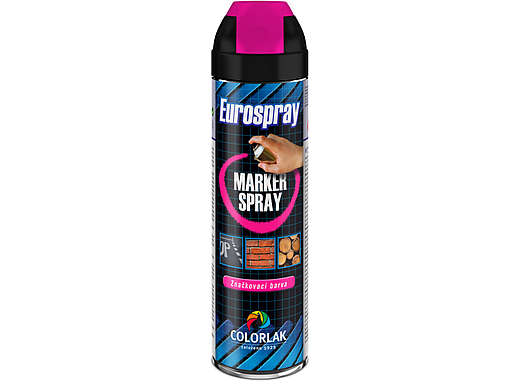 Eurospray značk. sprej - červený fluorescentní