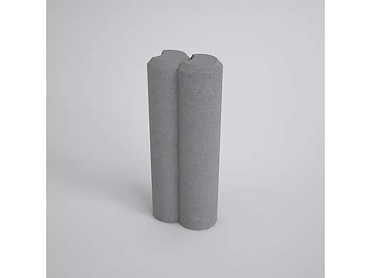 Obrubník zahradní palisádový Duo, šedý - 100x60x250mm
