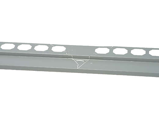 Profil balkonový rohový hliníkový, šedá - délka 1x1m