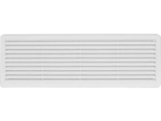 Mřížka větrací dveřní, bílá - 400x130