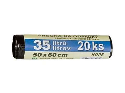 Sáčky HDPE na odpadky 35L - 20ks