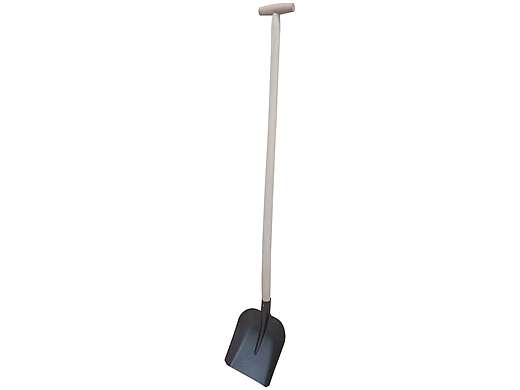 Lopata s násadou prohlou T, kladívkový lak, standard