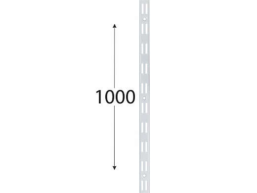 WLD nosná konzolová dvojitá lišta, bílá - 1000mm