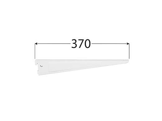 Konzola systémová dvojitá WSD 370b, bílá - 370 mm